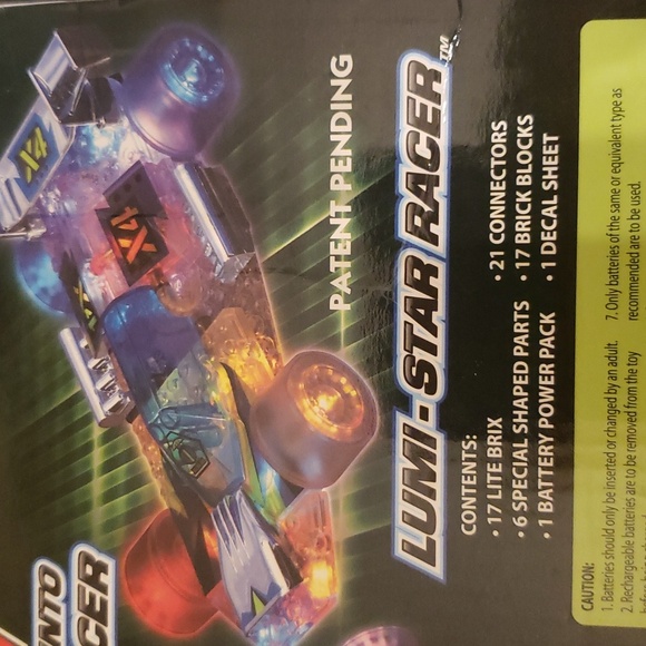 LITEBRIX Super Light Building System Lumi-Star Racer 6+ Never Used New in Box - Picture 5 of 5